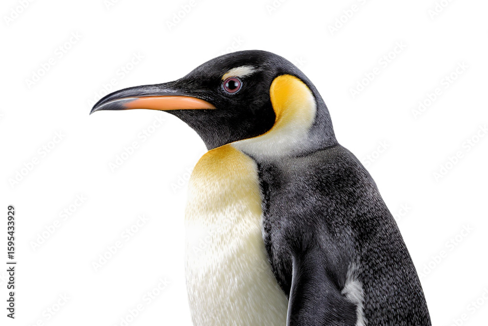 Naklejka premium Penguin, isolated background. png cut out PNG trasparent