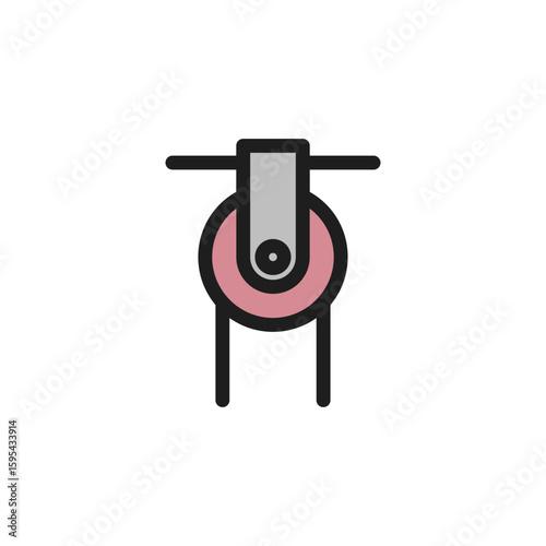 pulley icon is designed in a visually appealing and easily recognizable style. It’s suitable for various visual needs such as apps, digital media, or other graphic design projects