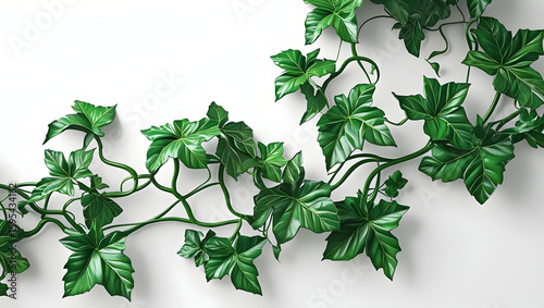 Green Vine isolated on transparent background  