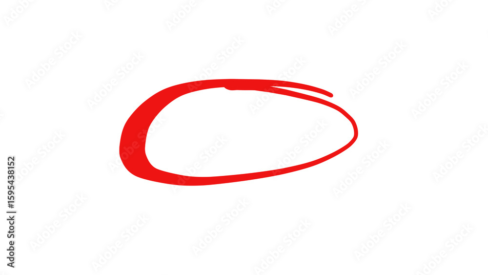Hand drawn red circle, highlight, emphasis, design element, transparent background Hand drawn red circle, highlight, emphasis, design element, transparent background