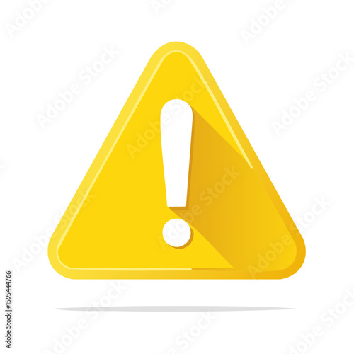 Exclamation Point Triangle Warning Sign Safety Hazard Alert Notice Icon