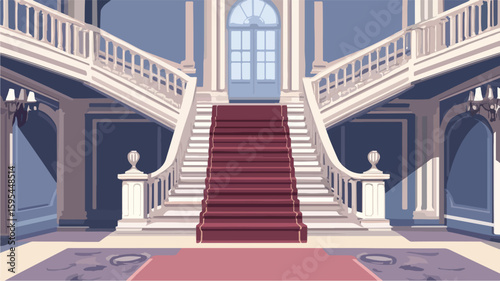 Elegant Architecture in Grand Staircase Interior Design