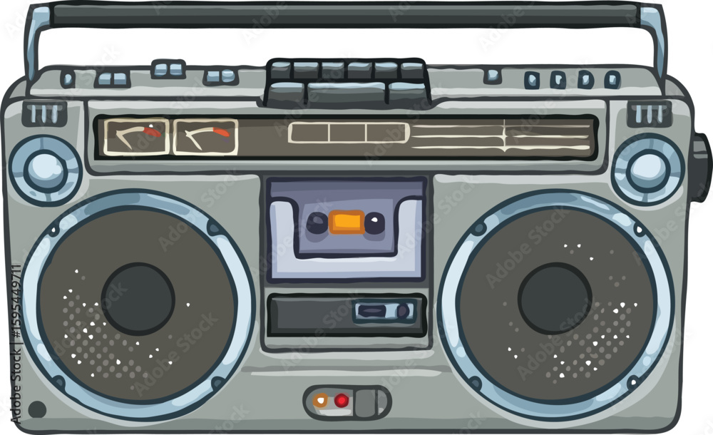 Fototapeta premium audio cassette recorder