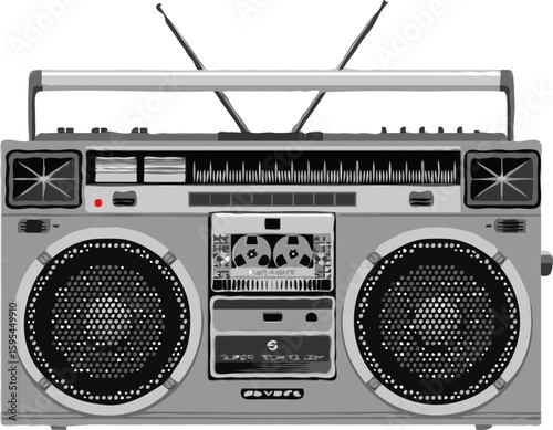 retro radio cassette player