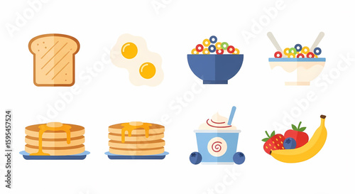 Stack of Buttery Pancakes with Drizzled Maple Syrup