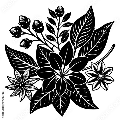 Create a soothing and aromatic botanical flower blend using natural dried flowers. Focus on color harmony, fragrance layering, and potential wellness benefits