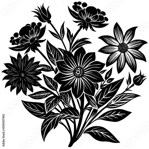 Create a soothing and aromatic botanical flower blend using natural dried flowers. Focus on color harmony, fragrance layering, and potential wellness benefits