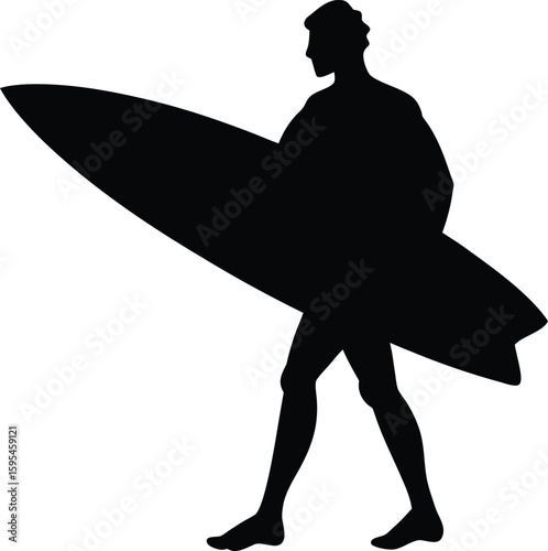 Silhouettes of a man with a sword a man with a bow and a young man with a sword in black vector style