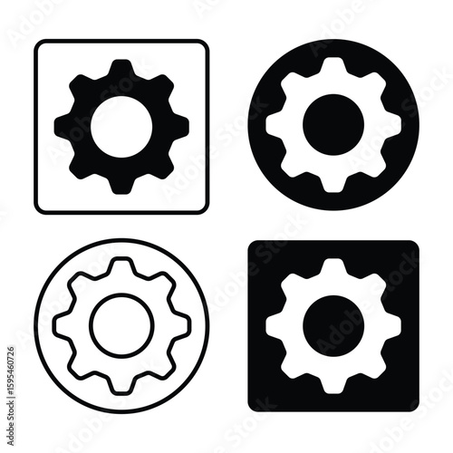 Versatile icon set with primary and secondary colors