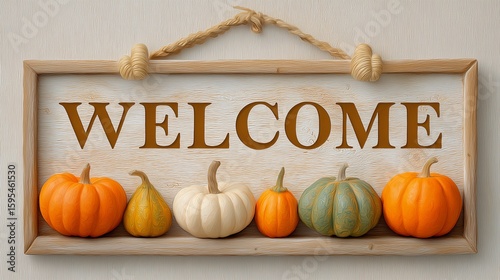
Wonderful Welcome Sign Displays Autumn Pumpkins Beautifully

Harvest Home Decor Features Festive Pumpkins And Welcome

