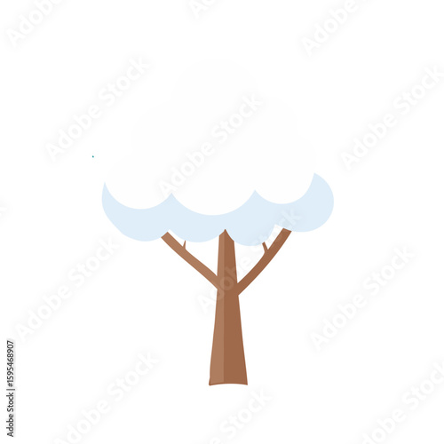 Winter Tree with Snow Icon ...