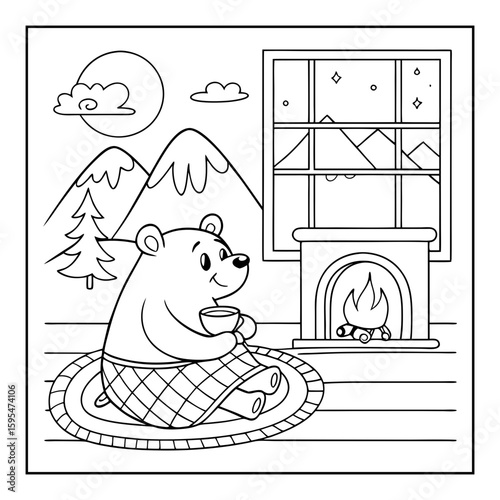black and white coloring pages