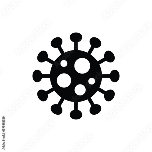 Virus Icon  Isolated Vector Symbol in Minimal Style
