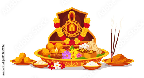 Auspicious Offering Presentation for Spiritual Celebration