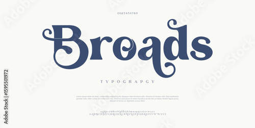 minimalist serif fonts decorative wedding vintage retro logos. Minimal luxury font alphabet logo. Vector illustration