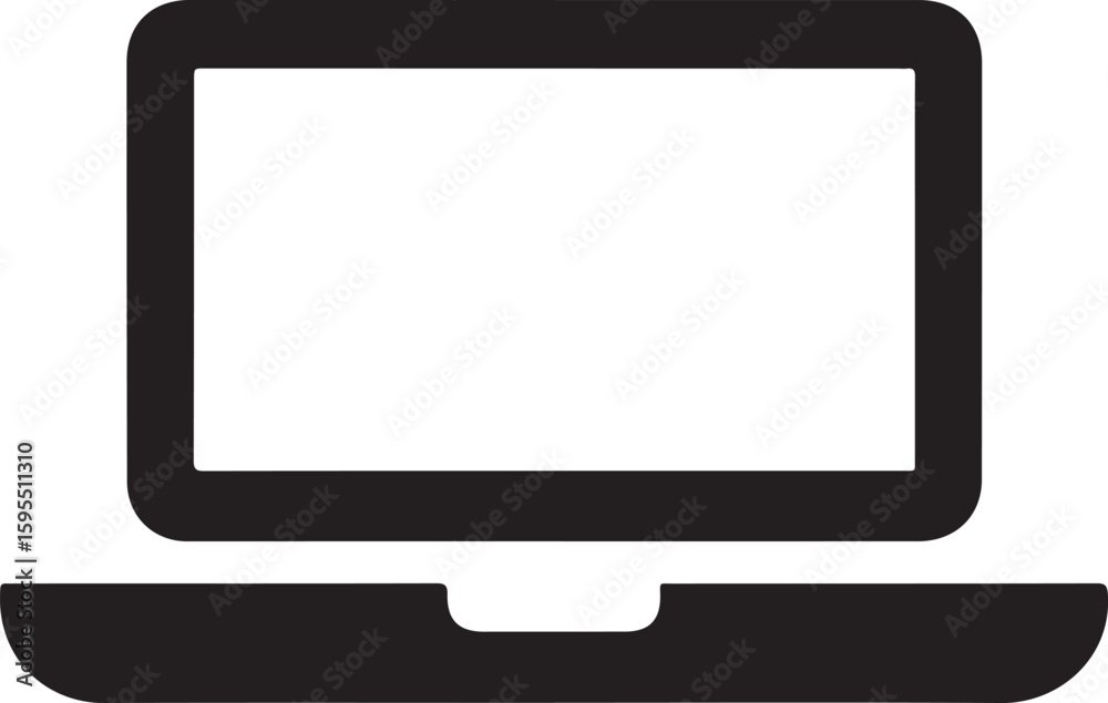 Sleek Laptop Icon Modern Technology Symbol for Websites and Applications Sleek Laptop Icon Modern Technology Symbol for Websites and Applications