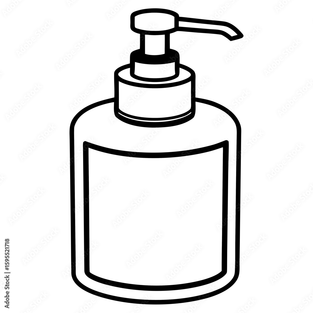 Minimal Soap Dispenser Vector Minimal Soap Dispenser Vector