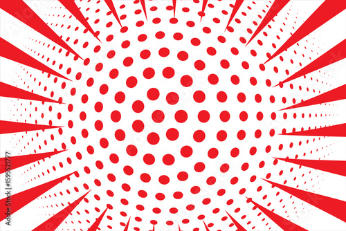 Japan flag. Sun japanese pattern. Red-white sunrise background. Asian kamikaze texture. Tokyo sunlight. National japanese background. Sunburst pattern. eps 10