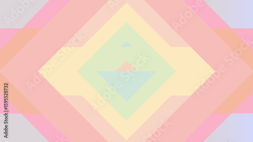 Abstract geometric pattern with pastel colors in diamond shapes  
