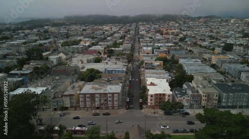 USA aerial - San Francisco Inner Richmond