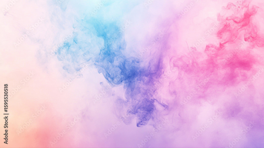 Fototapeta premium Abstract Watercolor Background in Pastel Purple and Blue Tones