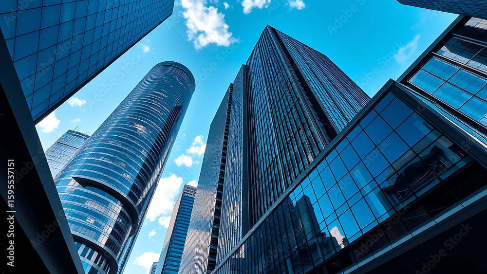 Fototapeta premium modern office building in the city