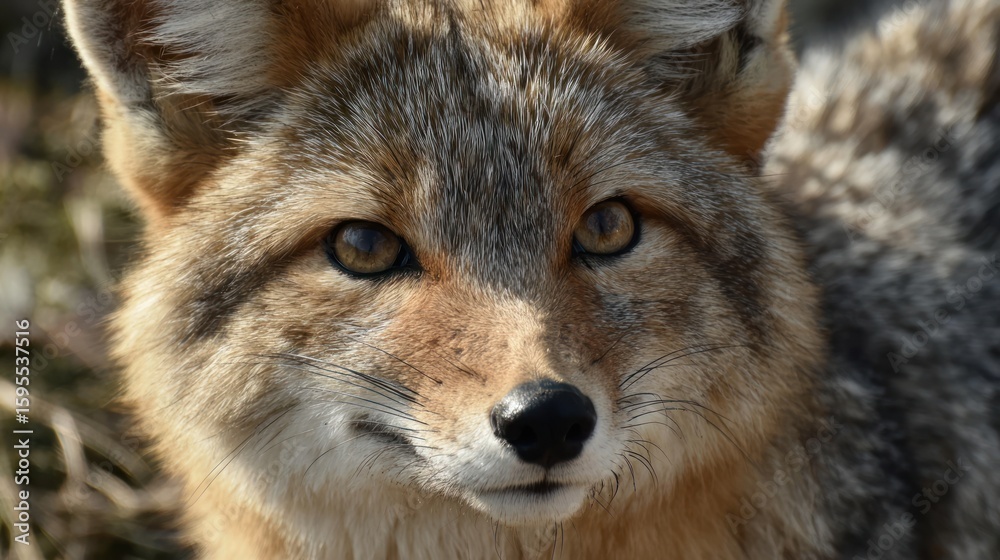 Fototapeta premium Close-up of a coyote's face