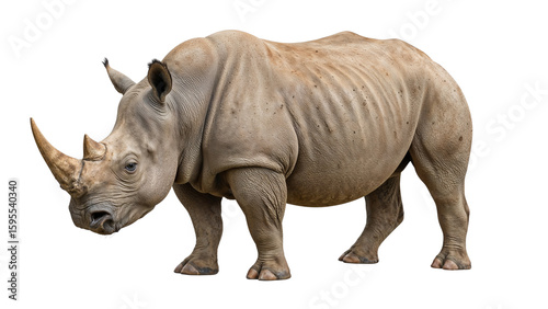 rhino isolated on transparent background png