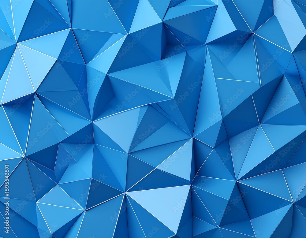 Obraz premium Abstract blue polygon background (1)