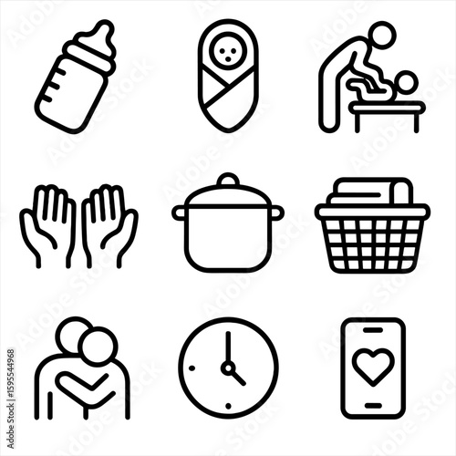 Icon punctuation support characters vector no transparent letters swaddle hug icons partner