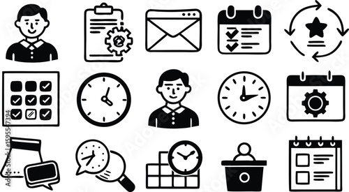 Disaster Emergency Safety Icons Set – Vector Warning and Rescue Symbols