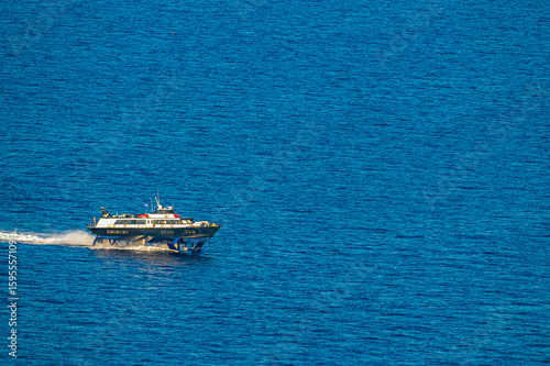 Fototapeta Naklejka Na Ścianę i Meble -  a hydrofoil in the open sea