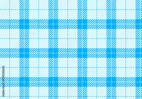 Light blue tartan check タータンチェック-水色