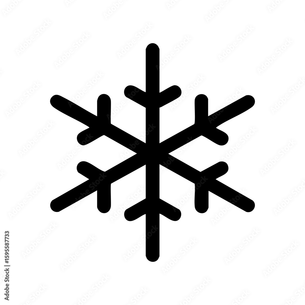 Obraz premium SNOW FLAKE SIMPLLE ICON