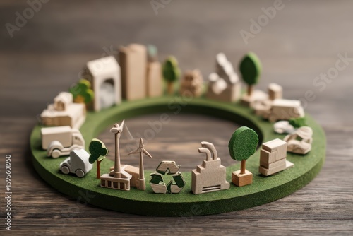 Sustainable City Model with Renewable Energy and Eco-Friendly Elements