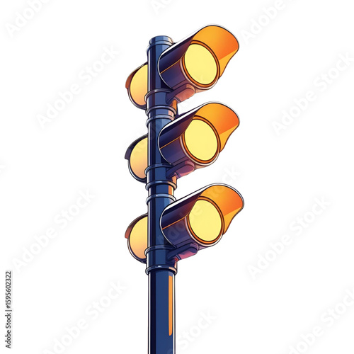 Green and red traffic lights on an isolated city street offer a clear signal for road safety