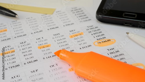 Budget sheet with financial details for expense tracking. Income and spending categories highlighted for clarity. Helps manage money wisely and track savings progress