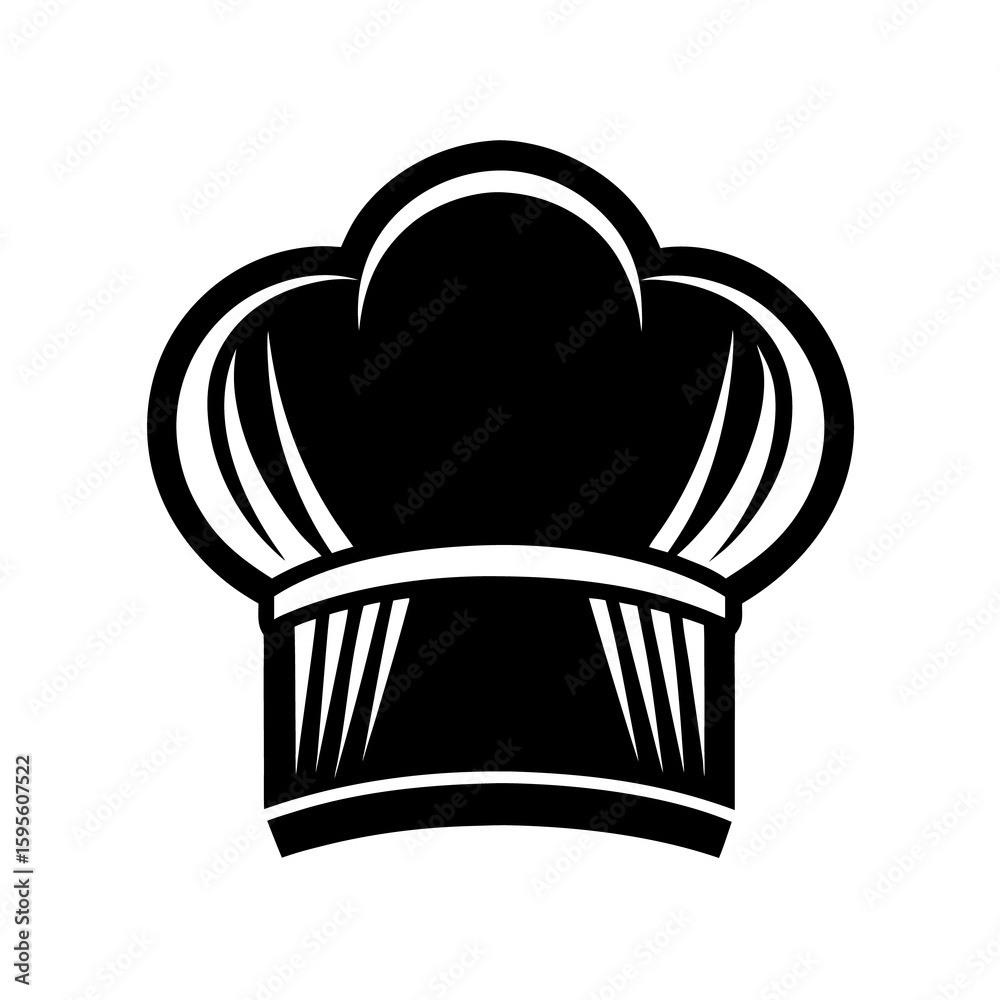 Bold Chef Hat Icon For Steakhouse Branding Vector Bold Chef Hat Icon For Steakhouse Branding Vector
