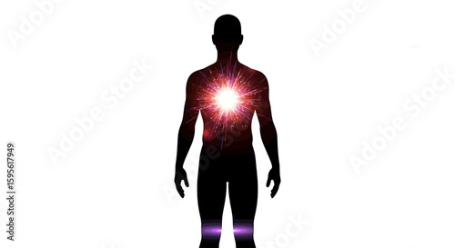 Inner light human figure
