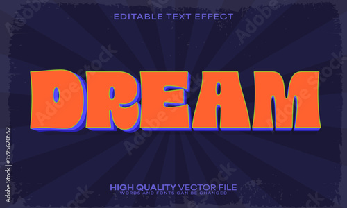 Retro classic text effect, editable text effect and vintage 3d font style bold shadow oldschool poster design