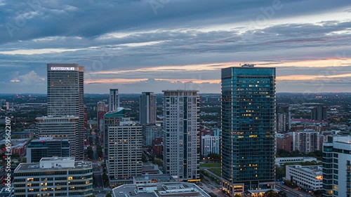 Time-Lapse of Gurugram Skyline Illuminated at Night in 4K