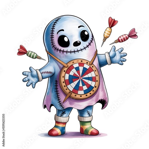 alien robot vector illustration