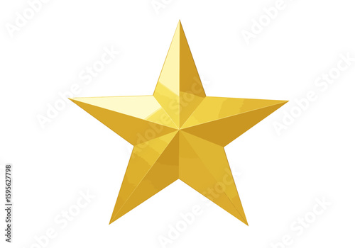A Bright Golden Star Shining with Excellence and Achievement Symbolizing Success and Victory in Various Endeavors of Life