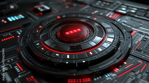 Wallpaper Mural Close-up of a futuristic control panel. Torontodigital.ca