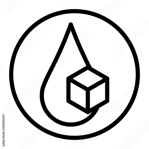 Blood Sugar vector line icon design