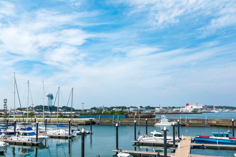 Fototapeta premium (茨城県ｰ風景)夏の大洗マリーナ側風景２
