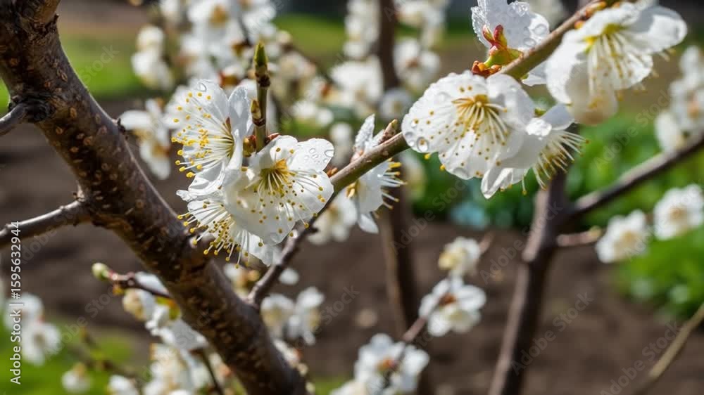 Close-Up of Plum Blossoms: A Glimpse into the Delicate Beauty of Spring Flowers Close-Up of Plum Blossoms: A Glimpse into the Delicate Beauty of Spring Flowers