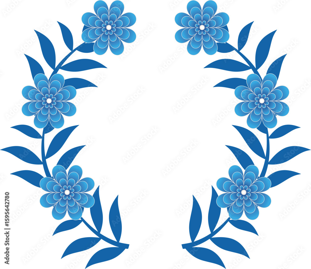 Fototapeta premium Flowers for cards Vectors