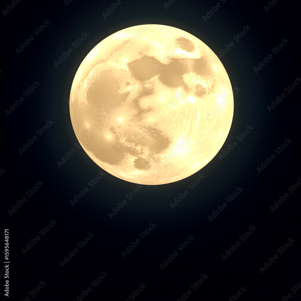 Fototapeta premium full moon over blue sky