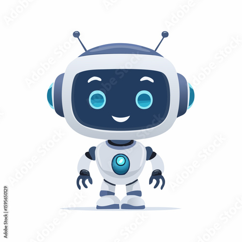 Cute Robot Vector Design